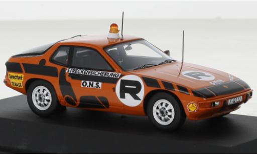 Porsche 924 1/43 Schuco ONS-Streckensicherung modellino in miniatura
