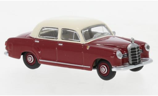 Mercedes 180 1/64 Schuco D (W120) rosso/beige modellino in miniatura