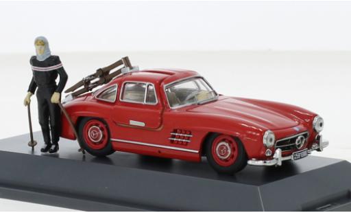 Mercedes 300 1/43 Schuco SL rosso Davos 1957 modellino in miniatura