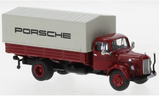 Mercedes L3500 1/87 Schuco plateforme Porsche modellino in miniatura