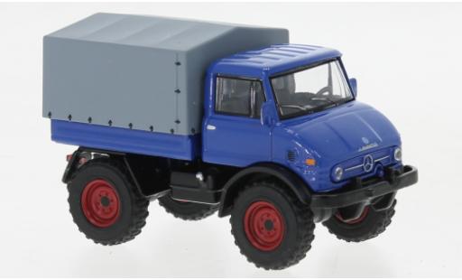 Mercedes Unimog 1/64 Schuco U406 blu modellino in miniatura