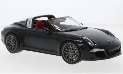 Porsche 991 Targa 1/18 Schuco 911 (.1) Carrera 4 GTS nero modellino in miniatura