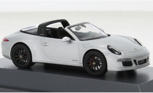 Porsche 991 Targa 1/43 Schuco 911 (.1) Carrera 4 GTS grigio 2012 modellino in miniatura