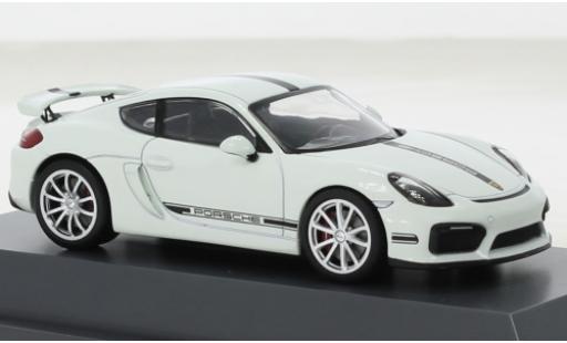 Porsche Cayman GT4 1/43 Schuco (981) bianco 2016 modellino in miniatura