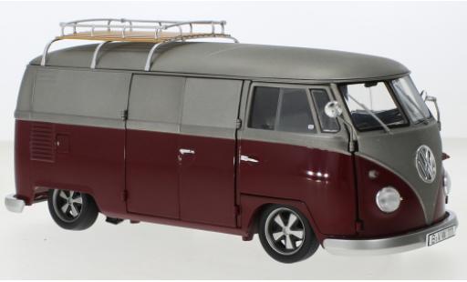 Volkswagen T1 1/18 Schuco b Bus Lowrider rosso/matt-grigio modellino in miniatura
