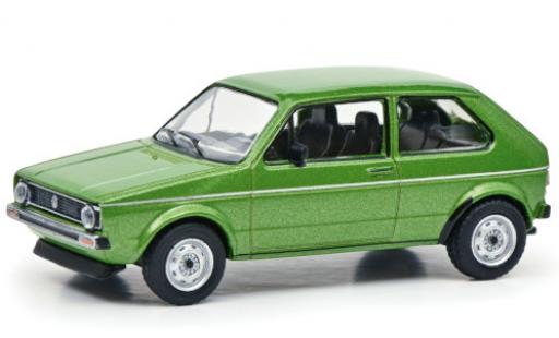 Volkswagen Golf 1/64 Schuco I verde Paperbox Edition modellino in miniatura