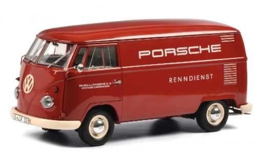 Volkswagen T1 1/18 Schuco Kasten Porsche Renndienst modellino in miniatura