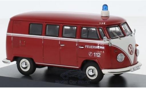 Volkswagen T1 1/43 Schuco b Bus Feuerwehr modellino in miniatura