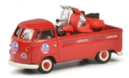 Volkswagen T1 1/87 Schuco b Pritsche Servizio Vespa avec charge modellino in miniatura