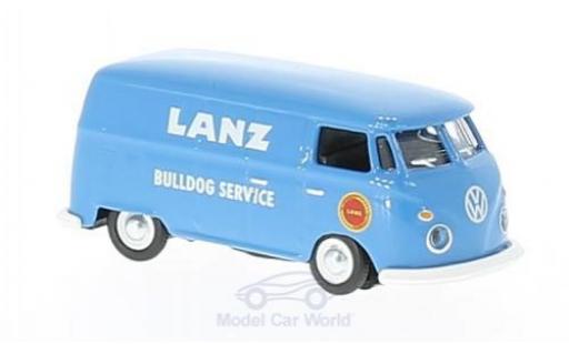 Volkswagen T1 B 1/87 Schuco c blu Lanz Bulldog Service Kastenwagen modellino in miniatura