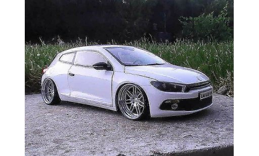 Volkswagen Scirocco R 1/18 Norev 3 bianco jantes 19 pouces modellini auto