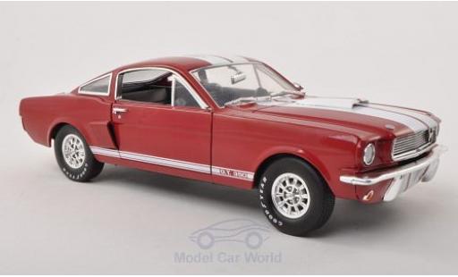 Shelby GT 1/18 Shelby Collectibles 350 rosso/bianco 1966 Legend Series mit Carroll -Signatur auf dem Fahrzeugdach ohne Vitrine modellino in miniatura
