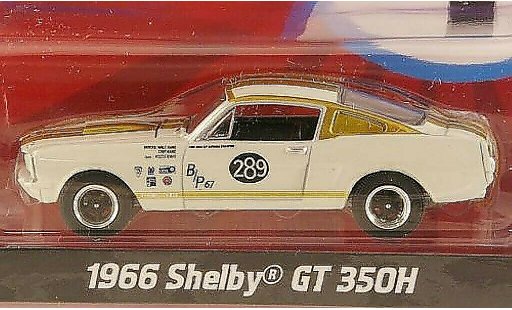 Shelby GT 350 1966 1/64 Greenlight H No.289 W.Hane / C.Hane modellini auto