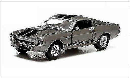 Shelby GT 500 1967 1/64 Greenlight metallicoo grigio/nero modellini auto
