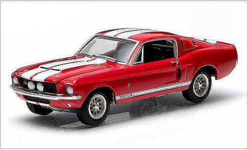 Shelby GT 500 1967 1/64 Greenlight rosso modellini auto