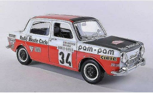 Simca 1000 Rallye 2 1/18 Norev Rally 2 No.34 Radio Monte Carlo Rally Monte Carlo 1973 /Gelin modellini auto