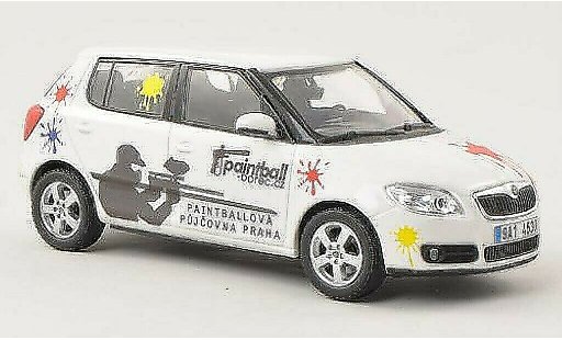 Skoda Fabia Livree Flotte 1/43 Abrex Paintball Borec modellini auto