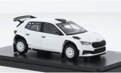 Skoda Fabia 1/43 Abrex IV RS Rallye2 weiss 2022 1:43 modellino in miniatura