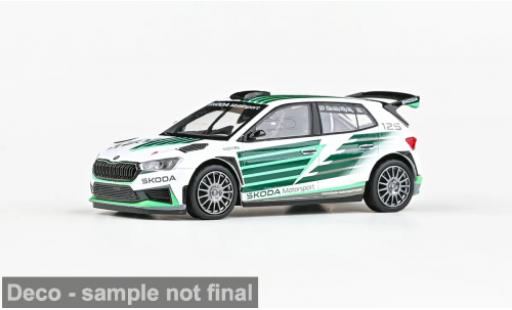 Modellini auto Skoda Fabia IV RS Rallye2 weiss/gr&Atilde;&frac14;n 2022 Motorsport Design 2026 125 Years 1/43 Abrex