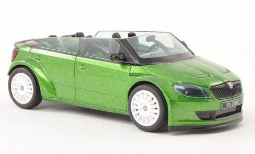 Skoda Fabia Concept Car 1/43 Abrex 2000 verde con biancoen Felgen modellini auto