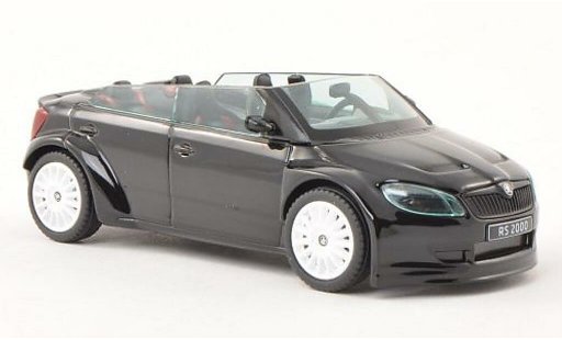 Skoda Fabia Concept Car 1/43 Abrex 2000 nero con biancoen Felgen modellini auto