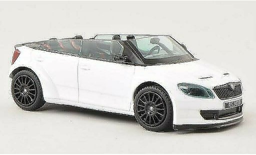 Skoda Fabia Concept Car 1/43 Abrex 2000 bianco con neroen Felgen modellini auto