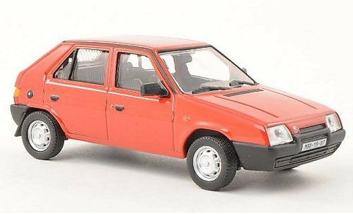 Skoda Favorit 136L 1/43 Abrex 136 L rosso 1987 modellini auto