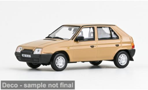 Skoda Favorit 1/43 Abrex 136L braun 1988 1:43 modellino in miniatura