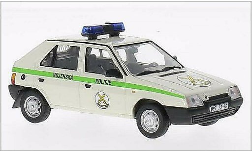 Skoda Favorit Livree Officielle 1/43 Abrex Vojenska Policie 1994 Hlavni velitelstvi RZ 087 1987 modellini auto