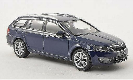 Skoda Octavia Combi 1/43 Abrex III blu 2013 modellini auto