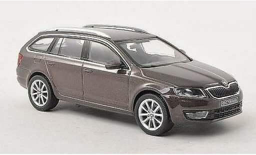 Skoda Octavia Combi 1/43 Abrex III marrone 2013 modellini auto