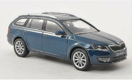 Skoda Octavia Combi 1/43 Abrex III blu-verde 2013 modellini auto