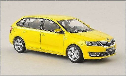 Skoda Rapid Spaceback ACE 1/43 Abrex Spaceback giallo 2013 modellini auto