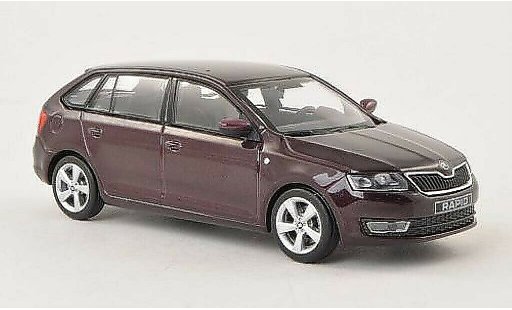 Skoda Rapid Spaceback ACE 1/43 Abrex Spaceback rosso 2013 modellini auto