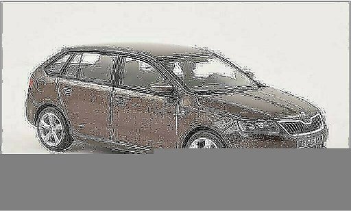 Skoda Rapid Spaceback ACE 1/43 Abrex Spaceback metallicoo marrone 2013 modellini auto