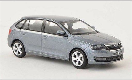 Skoda Rapid Spaceback ACE 1/43 Abrex Spaceback metallicoo grigio 2013 modellini auto