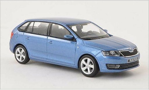 Skoda Rapid Spaceback ACE 1/43 Abrex Spaceback metallicoo blu 2013 modellini auto