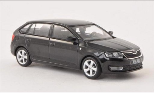 Skoda Rapid Spaceback ACE 1/43 Abrex Spaceback metallicoo nero 2013 modellini auto