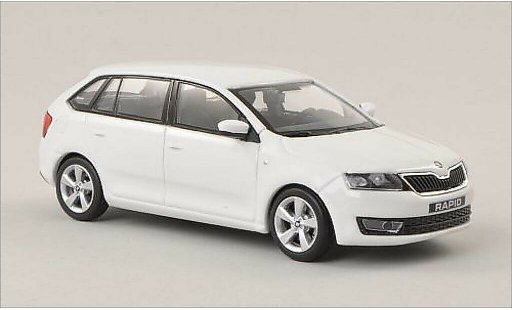 Skoda Rapid Spaceback ACE 1/43 Abrex Spaceback bianco 2013 modellini auto