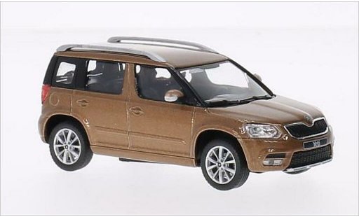 Skoda Yeti Base 1/43 Abrex metallicoo marrone 2013 modellini auto