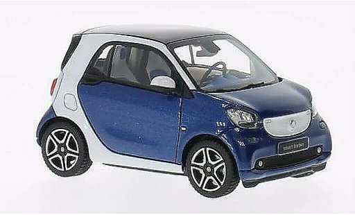 Smart ForTwo Coupe 1/43 Norev bianco/blu 2014 modellini auto