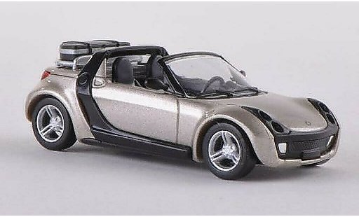 Smart Roadster Traveller 1/87 Busch con baule beige modellini auto