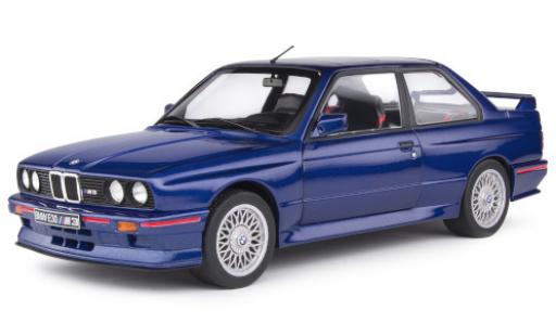 Bmw M3 1/18 Solido (E30) metallico blu/Dekor 1990 y compris les Decals modellino in miniatura