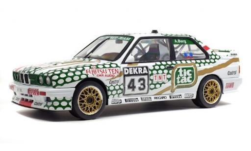 Bmw M3 1/18 Solido (E30) No.43 Tauber Tic Tac DTM 1991 A.Berg modellino in miniatura