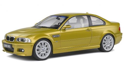 Bmw M3 1/18 Solido (E46) metallico giallo 2000 modellino in miniatura
