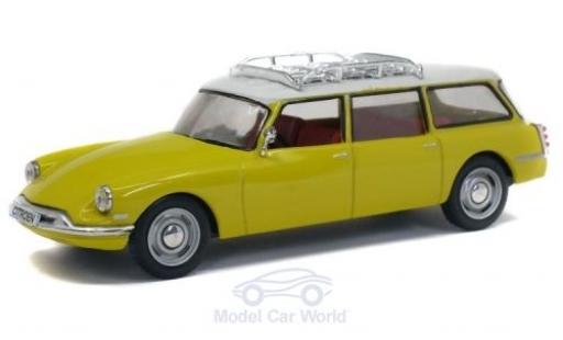 Citroen DS 1/43 Solido 19 Break giallo/bianco 1960 modellino in miniatura