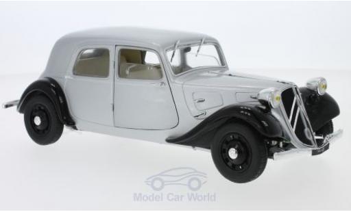 Citroen Traction 1/18 Solido 11CV grigio/nero 1937 modellino in miniatura