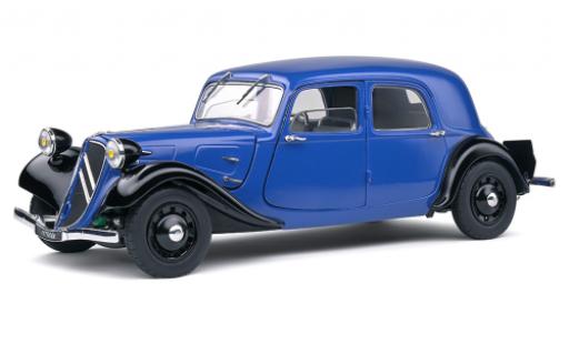 Citroen Traction 1/18 Solido blu/nero 1937 modellino in miniatura