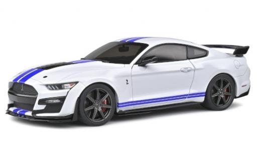 Ford Mustang 1/18 Solido Shelby GT 500 Fast Track bianco/matt-blu 2020 modellino in miniatura