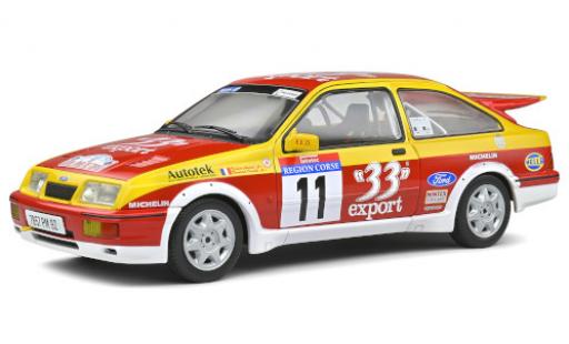 Ford Sierra 1/18 Solido RS Cosworth No.11 France 33 Export Rallye WM Rallye Tour de Corse 1987 D.Auriol/B.Occelli modellino in miniatura